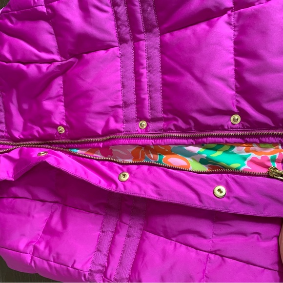 Lilly Pulitzer purple puffer vest - Picture 4 of 4